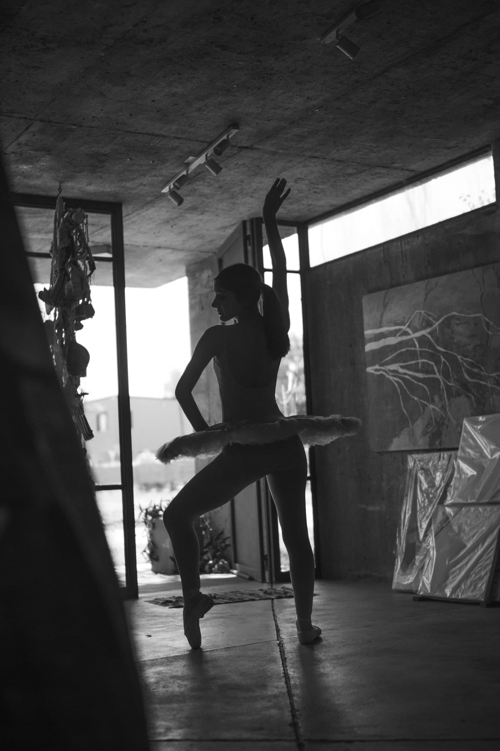bailarina a contra luz